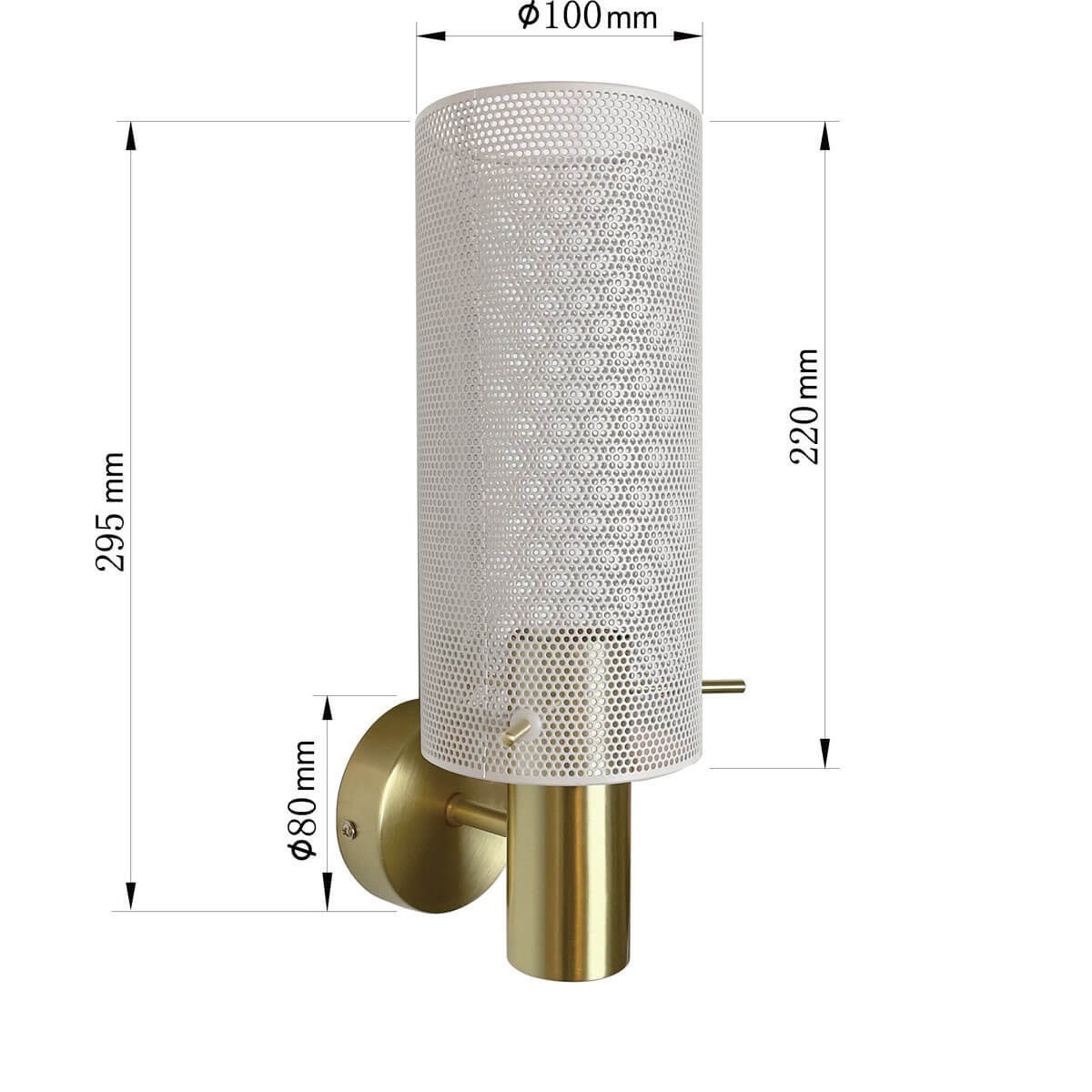 Light Prestige Tirana kinkiet biały LP-945/1W WH