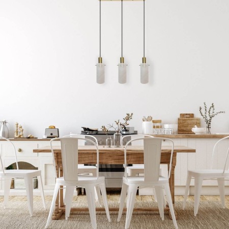 Light Prestige Tirana 3 wisząca linia biała LP-945/3L WH