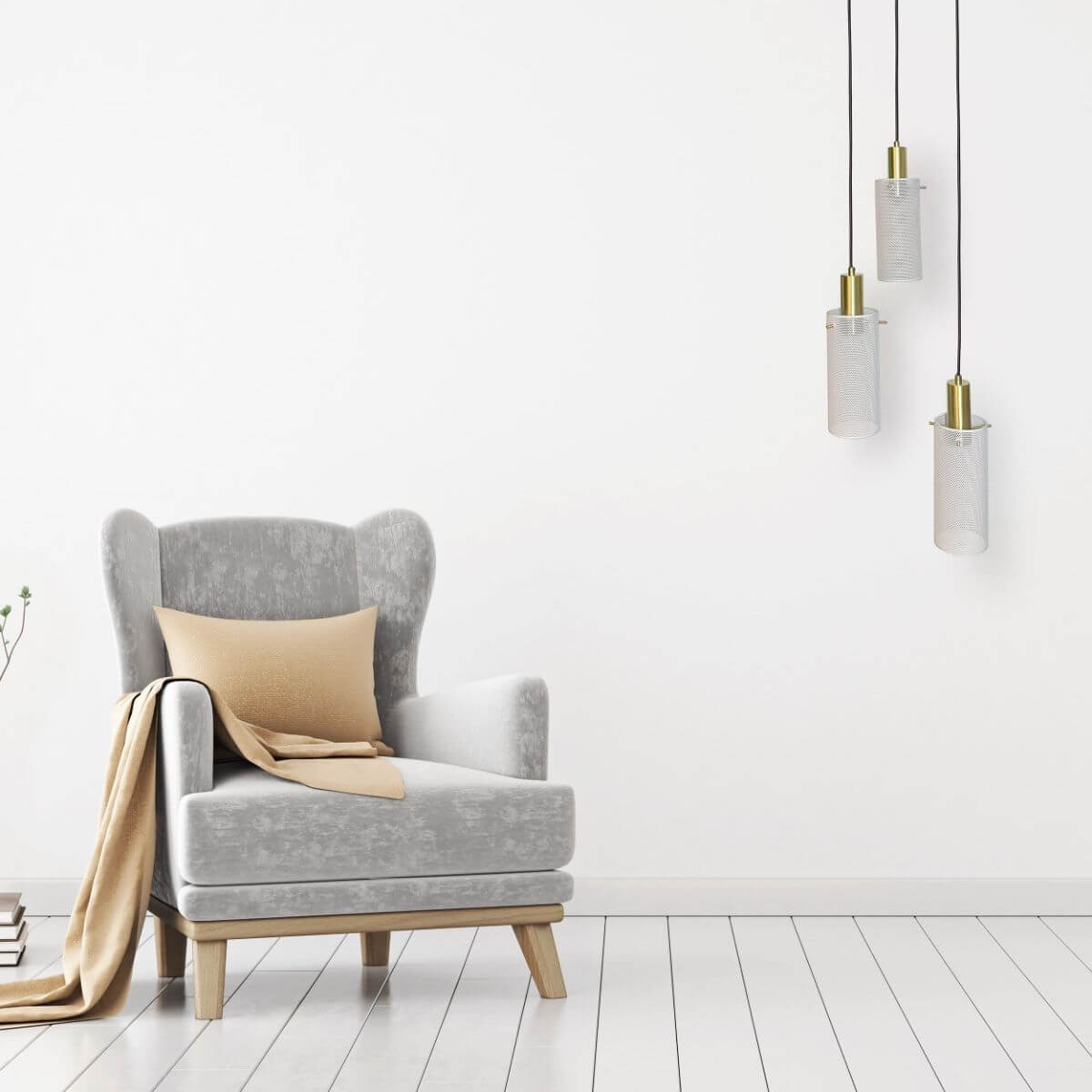 Light Prestige Tirana 3 wisząca talerz biała LP-945/3P WH