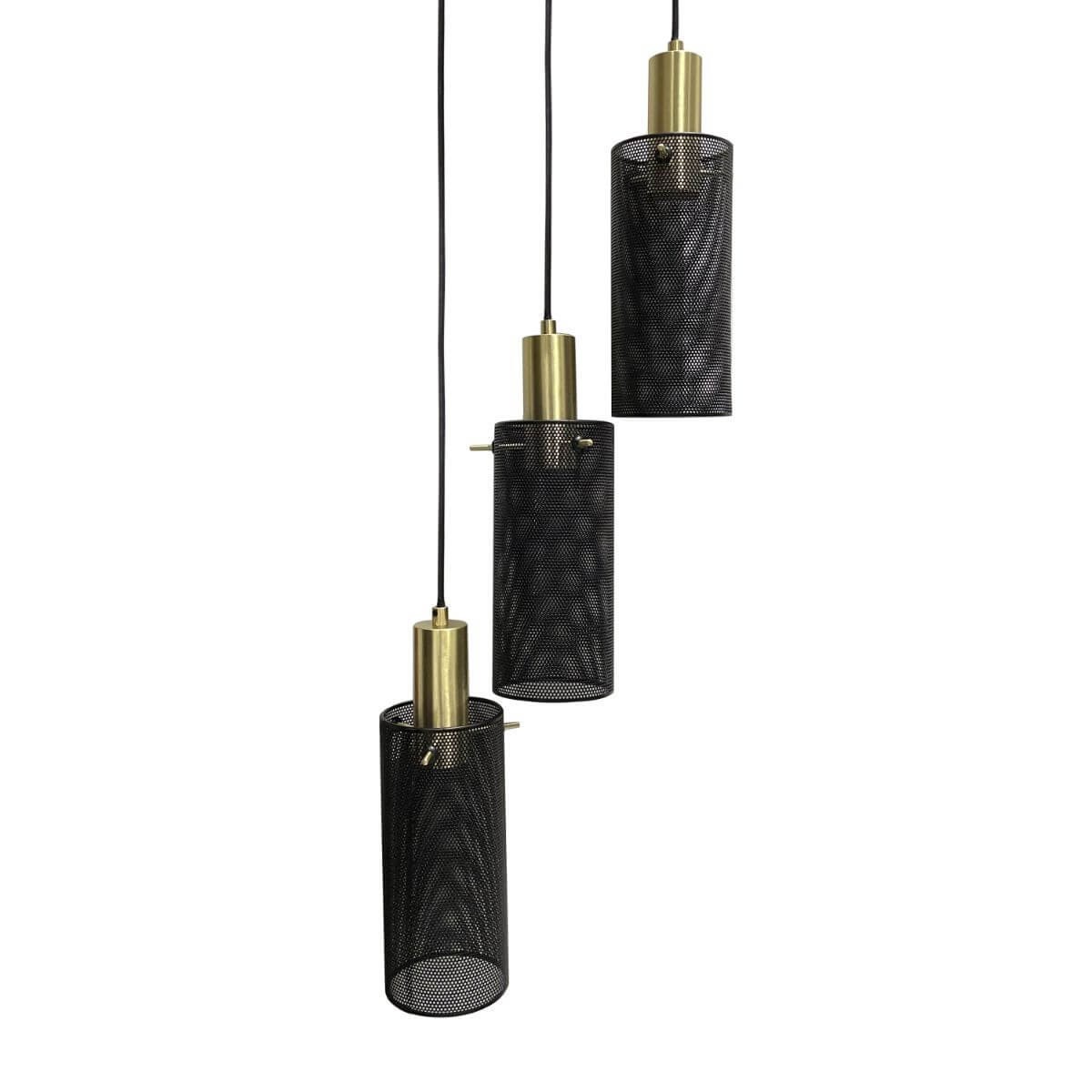 Light Prestige Tirana 3 wisząca talerz czarna LP-945/3P BK