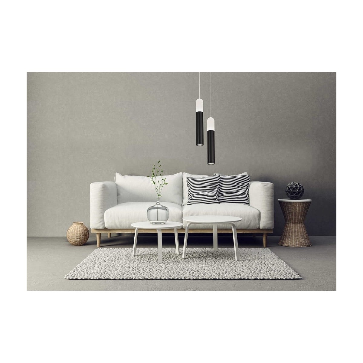 Light Prestige Fano 3 wisząca czarna LP-8012/3P