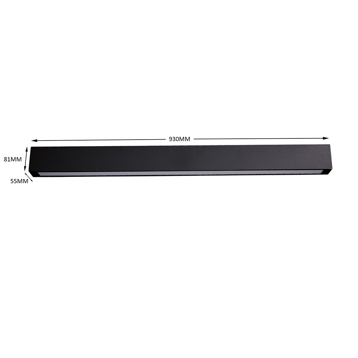 Light Prestige Ibros kinkiet czarny duży z IP44 CCT GS-LWA-12W BK CCT