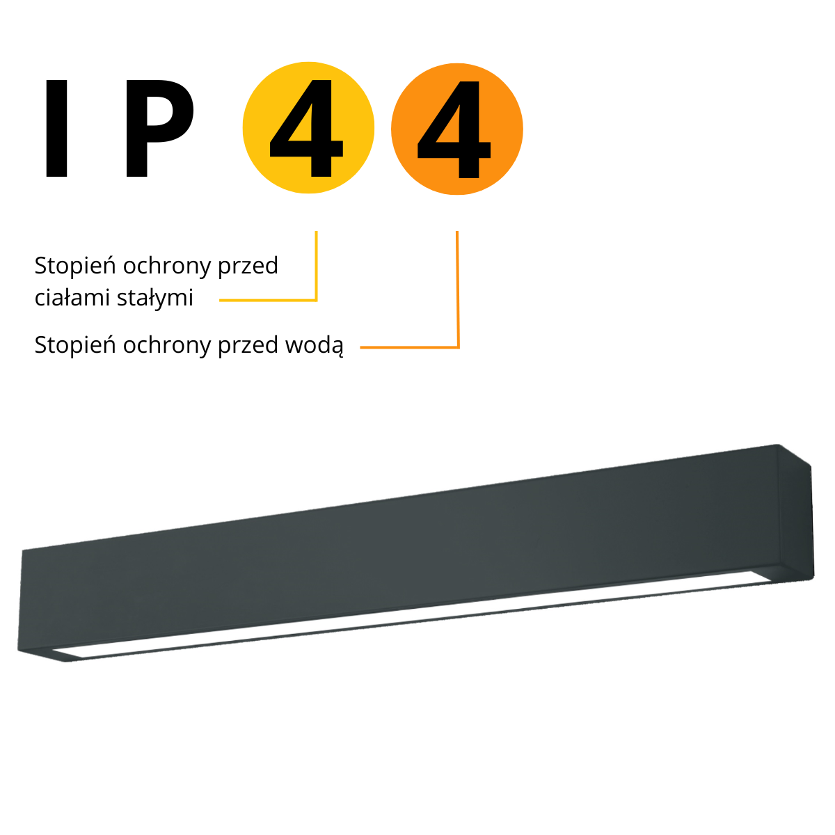 Light Prestige Ibros sufitowy czarny średni 18W IP44 CCT LP-7001/1C BK-63 18 CCT