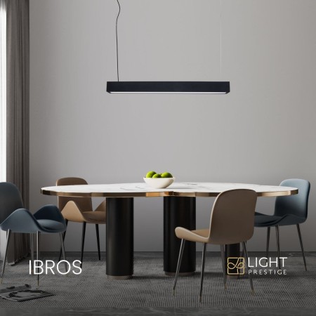 Light Prestige Ibros wiszący czarny średni 18W IP20 CCT LP-7001/1P 20 BK-63 18 CCT