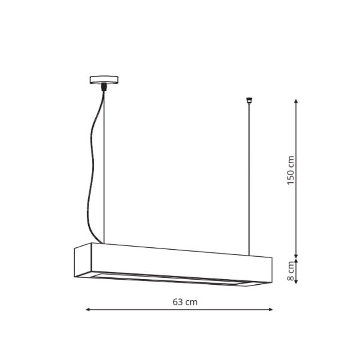 Light Prestige Ibros wiszący biały średni 18W IP20 CCT LP-7001/1P 20 WH-63 18 CCT