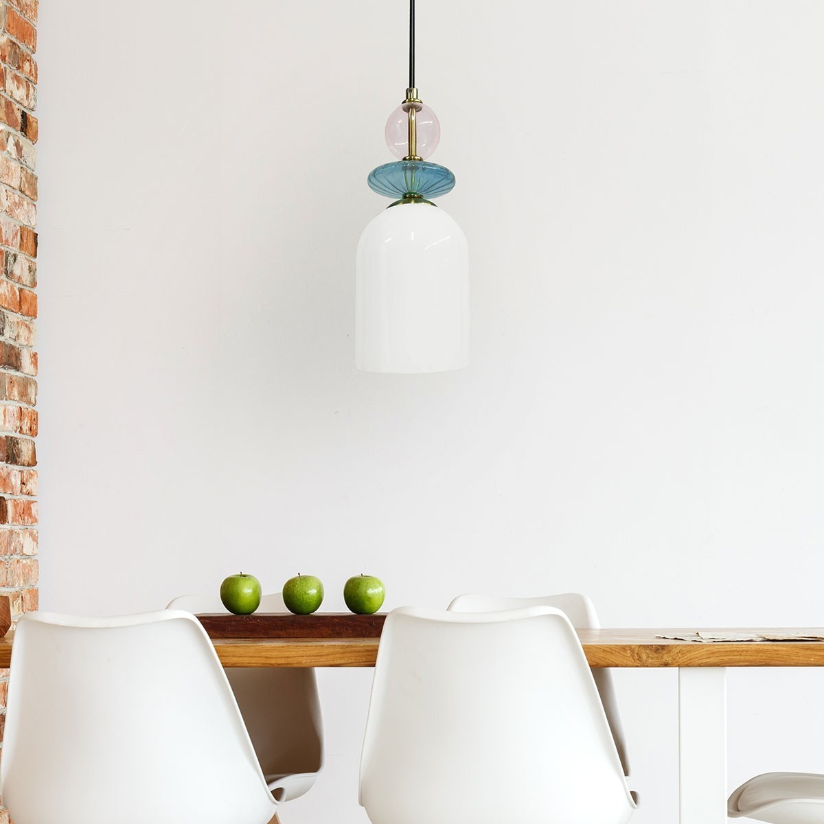 Light Prestige Tropea 1 wisząca średnia biała LP-2004/1P M WH