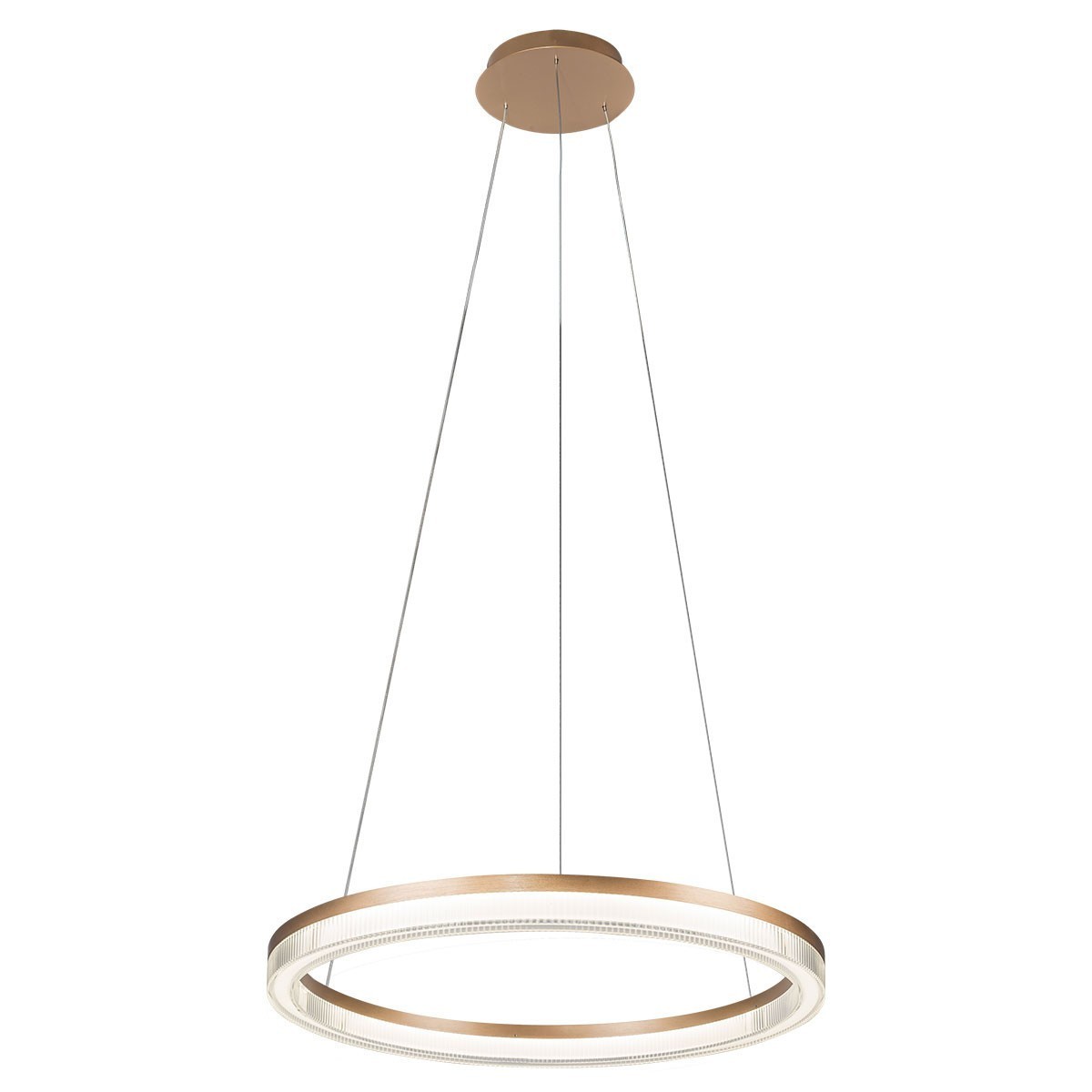 Light Prestige Midway Cristal wisząca duża złota Triangle LP-033/1P L GD Cristal Triangle