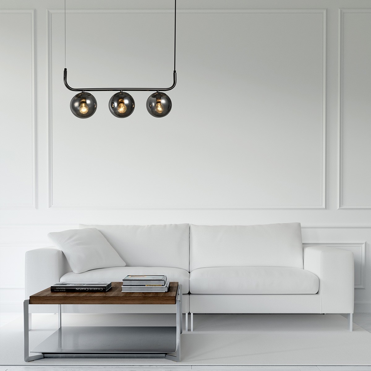 Light Prestige Alisa wisząca 3 linia grafit LP-005/3L grafit