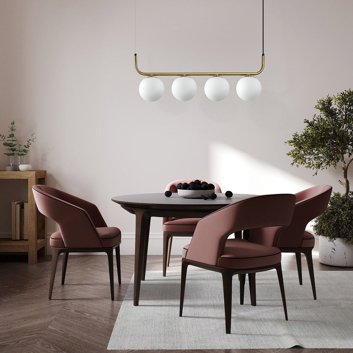 Light Prestige Alisa wisząca 4 linia złota LP-005/4L GD