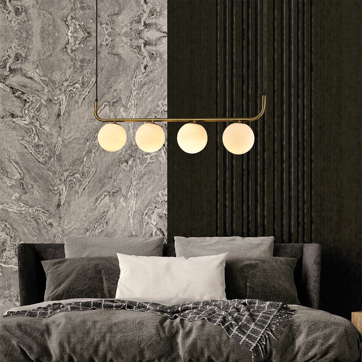 Light Prestige Alisa wisząca 4 linia złota LP-005/4L GD