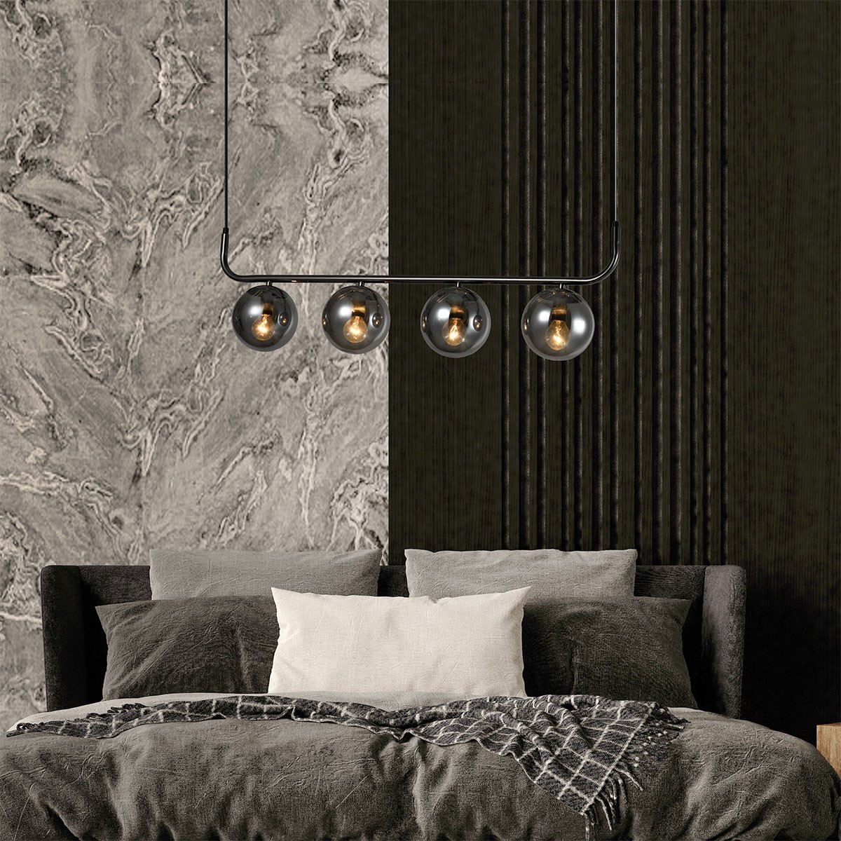 Light Prestige Alisa wisząca 4 linia grafit LP-005/4L grafit