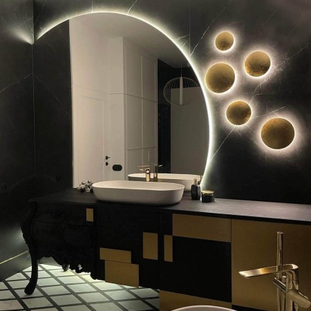 Light Prestige Platillo plafon duży złoty CCT LP-8102/1C-18W GD CCT