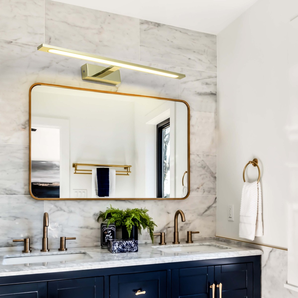 Light Prestige Isla kinkiet złoty duży z IP44 CCT GS-LWB-20W GOLD CCT