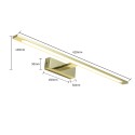 Light Prestige Isla kinkiet złoty duży z IP44 CCT GS-LWB-20W GOLD CCT