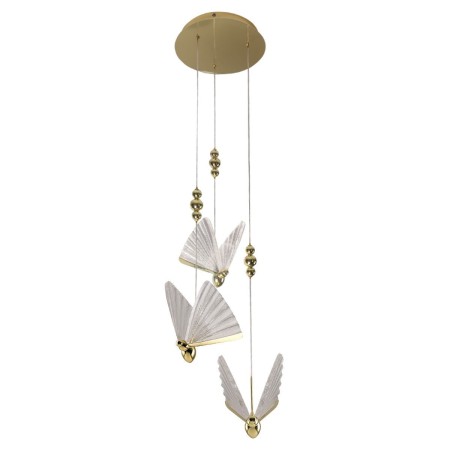 Light Prestige Mariposa 3 wisząca talerz złoty LP-1715/3P