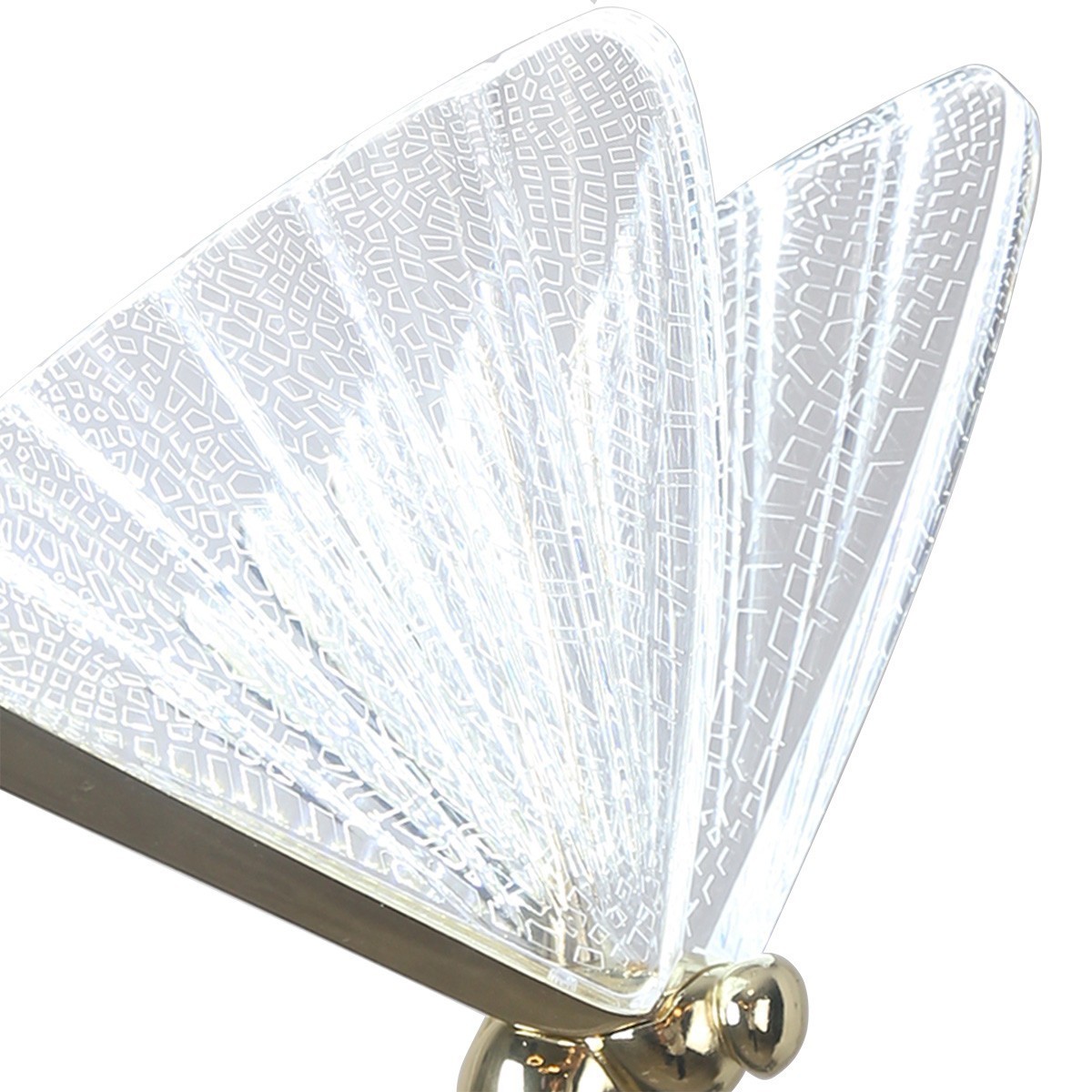 Light Prestige Mariposa 3 wisząca talerz złoty LP-1715/3P