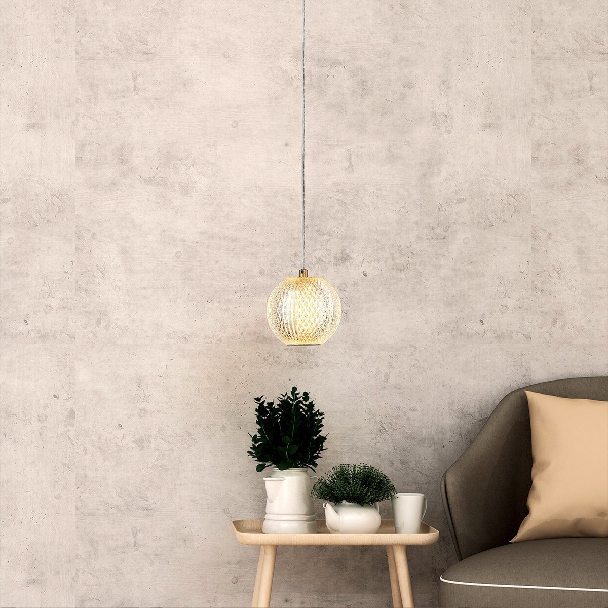 Light Prestige Diamond 1 wisząca złota LP-2202/1P GD