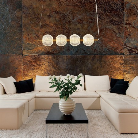 Light Prestige Diamond 4 linia wisząca złota LP-2202/4L GD