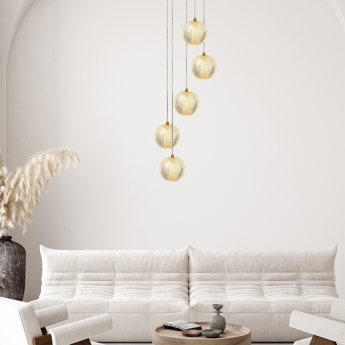 Light Prestige Diamond 5 wisząca złota LP-2202/5P GD