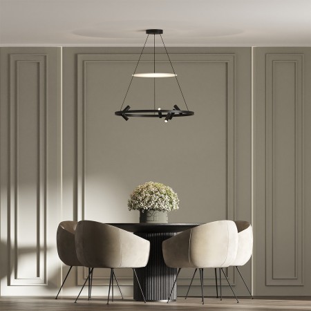 Light Prestige Almeria lampa wisząca czarna LP-907/1P BK