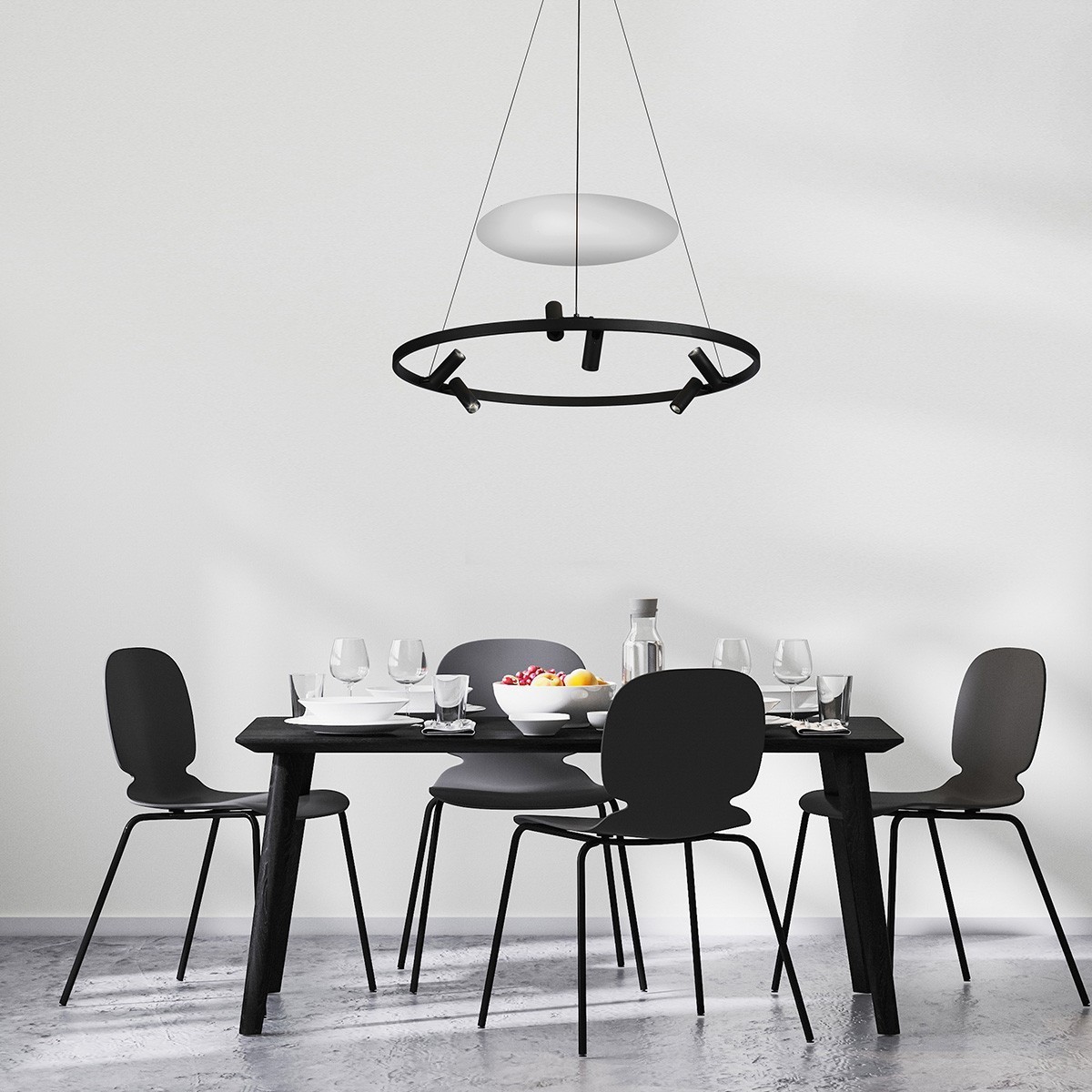 Light Prestige Almeria lampa wisząca czarna LP-907/1P BK