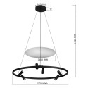 Light Prestige Almeria lampa wisząca czarna LP-907/1P BK