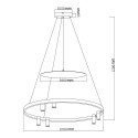 Light Prestige Almeria lampa wisząca czarna LP-907/1P BK