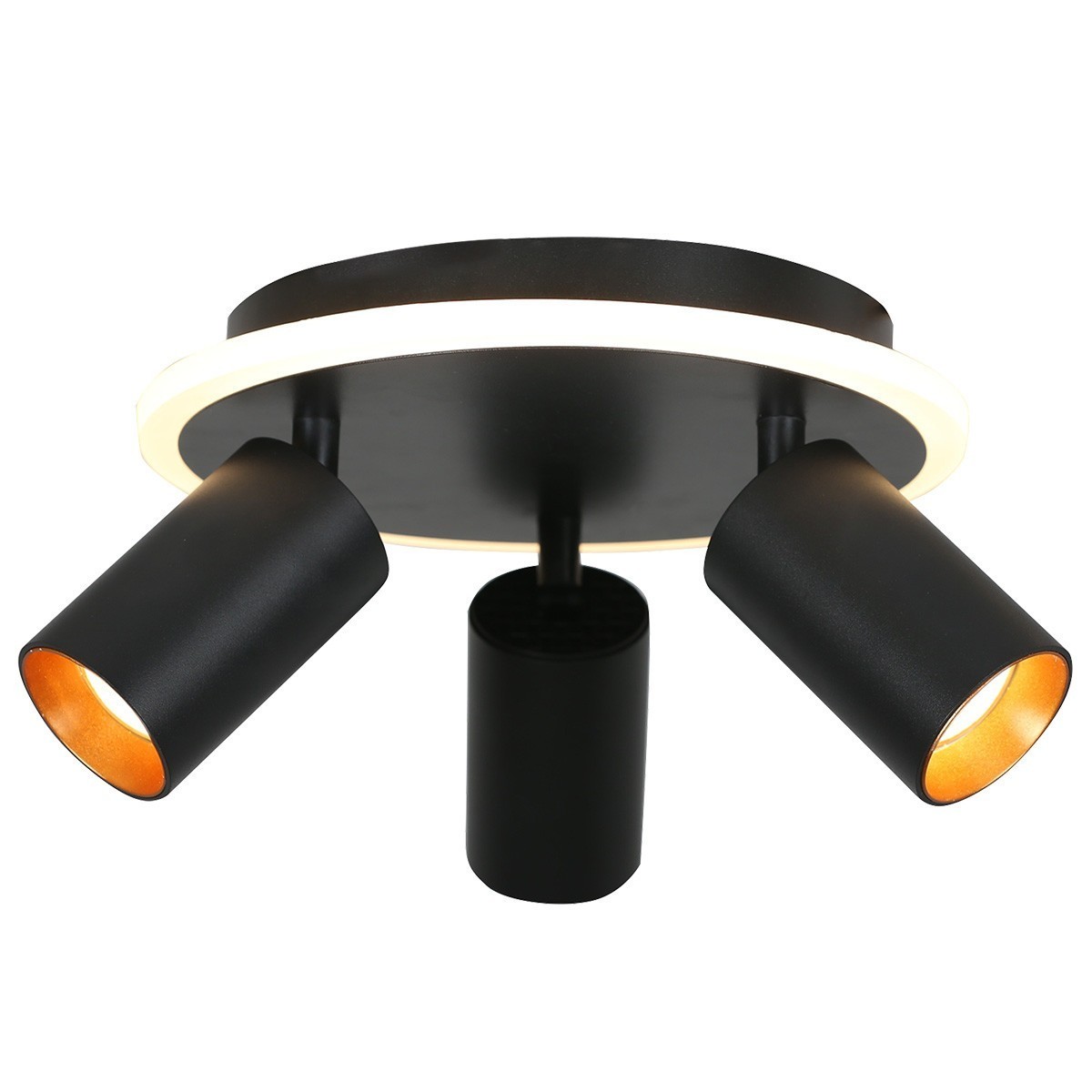 Light Prestige Parma 3 plafon okrągły czarny LP-0612/3C Round BK