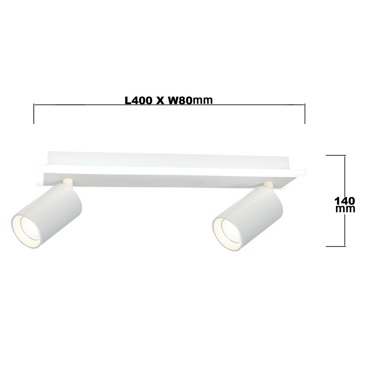 Light Prestige Parma 2 spot biała LP-0612/2WS WH
