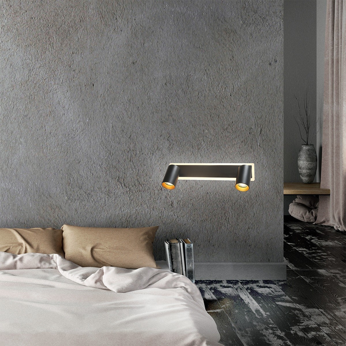 Light Prestige Parma 2 spot czarna LP-0612/2WS BK