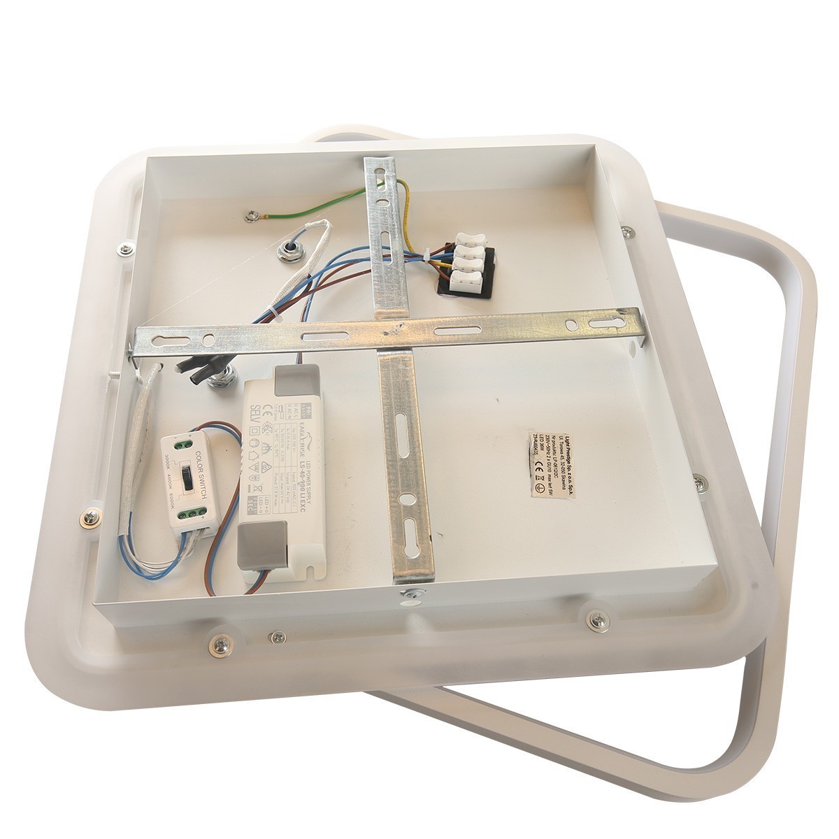 Light Prestige Parma 2 plafon kwadratowy biały LP-0612/2C Square WH