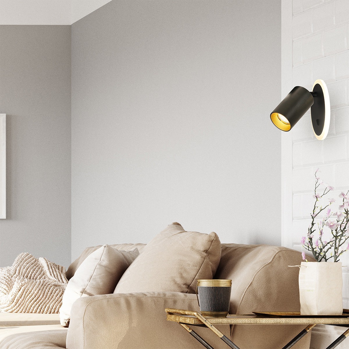 Light Prestige Parma 1 spot czarna LP-0612/1WS BK