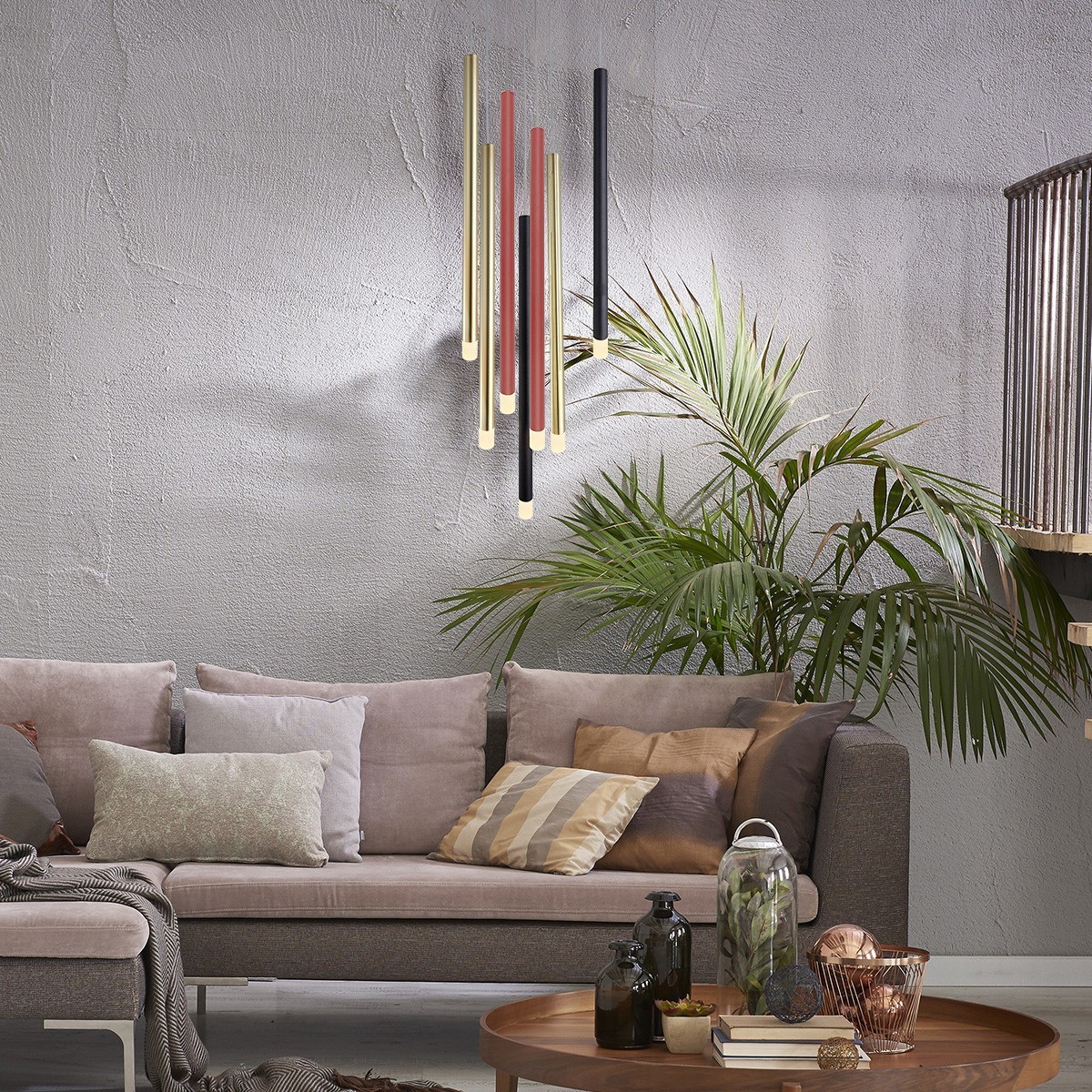 Light Prestige Lungo 7 kolor mix lampa wisząca LP-894/7P MIXED