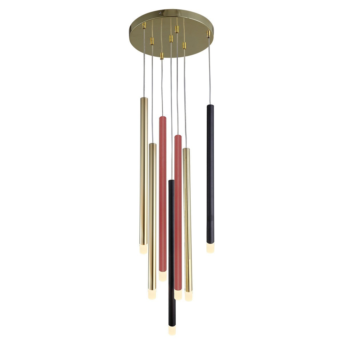 Light Prestige Lungo 7 kolor mix lampa wisząca LP-894/7P MIXED