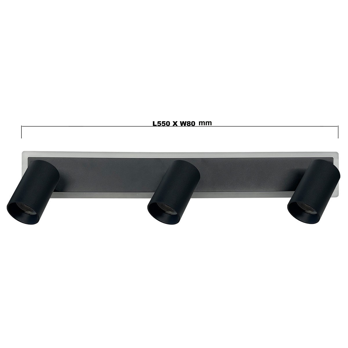 Light Prestige Parma 3 spot czarny LP-0612/3WS BK