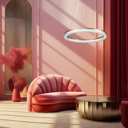 Light Prestige Midway Cristal wisząca mała złota Triangle LP-033/1P S GD Cristal Triangle