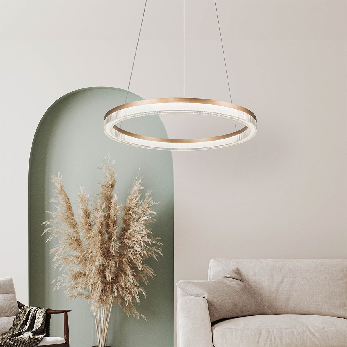 Light Prestige Midway Cristal wisząca mała złota Triangle LP-033/1P S GD Cristal Triangle