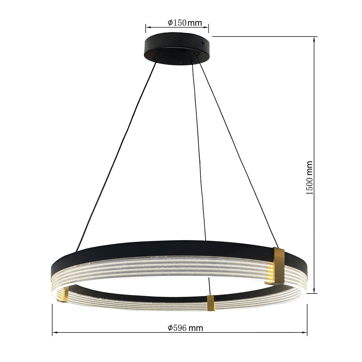 Light Prestige Plum 1 lampa wisząca średnia czarna Triangle LP-0407/1P M BK Triangle