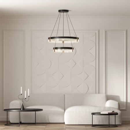 Light Prestige Plum 2 lampa wisząca czarna LP-0407/2P BK