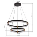 Light Prestige Plum 2 lampa wisząca czarna LP-0407/2P BK