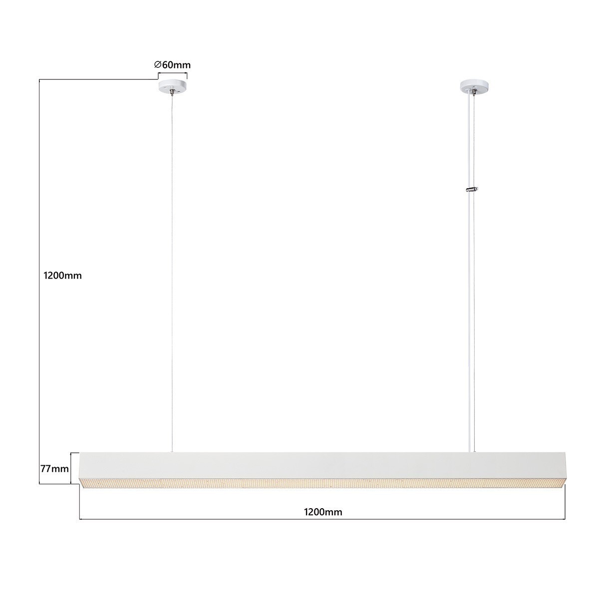 Light Prestige Mira lampa wisząca L biała Smart LP-1201/1P L WH Smart
