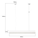 Light Prestige Mira lampa wisząca M biała Smart LP-1201/1P M WH Smart