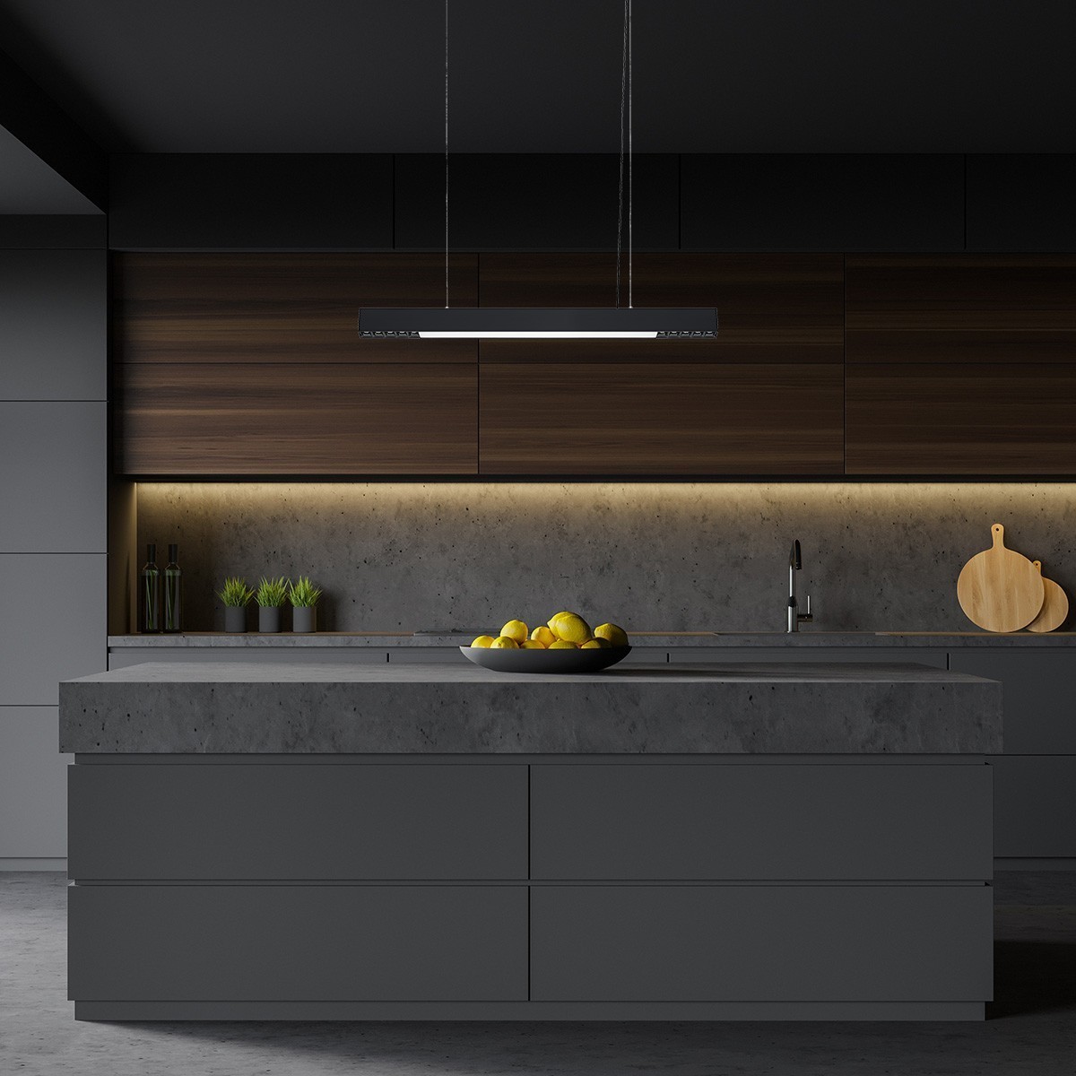 Light Prestige Cali lampa wisząca M czarna Smart LP-1301/1P M BK Smart