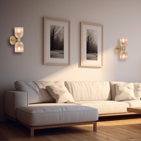 Light Prestige Podwójny kinkiet Piega 2xE14 LP-939/2W amber LP-939/2W amber