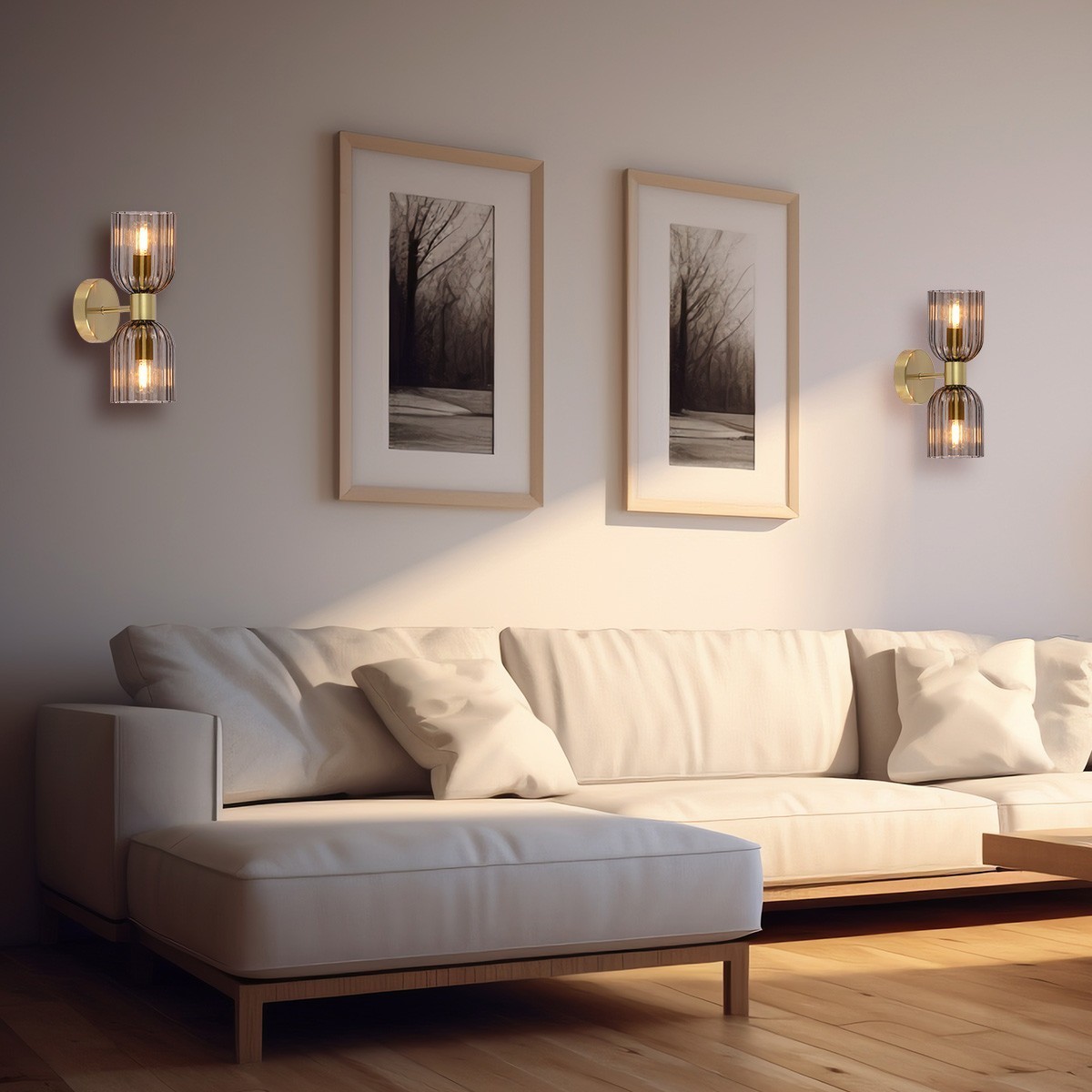 Light Prestige Podwójny kinkiet Piega 2xE14 LP-939/2W smoked LP-939/2W smoked