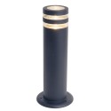 FOCUS Bollard ogrodowy Nowoczesny Lampa Dół RETROFIT Ciemnoszary