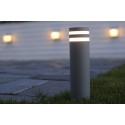 FOCUS Bollard ogrodowy Nowoczesny Lampa Dół RETROFIT Ciemnoszary