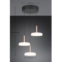 Nowoczesna lampa wisząca Trio CELESTE 354930365