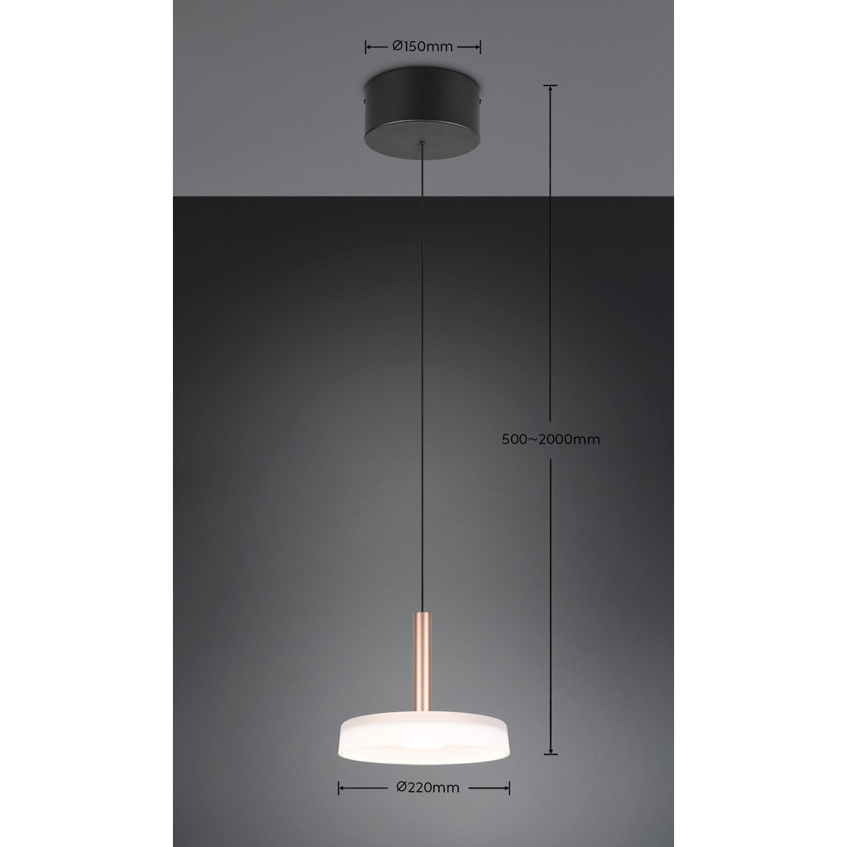 Nowoczesna lampa wisząca Trio CELESTE 354910165