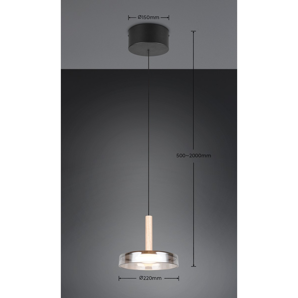 Nowoczesna lampa wisząca Trio CELESTE 354910132